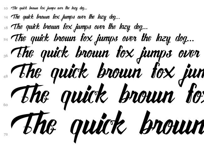 Awesome font waterfall